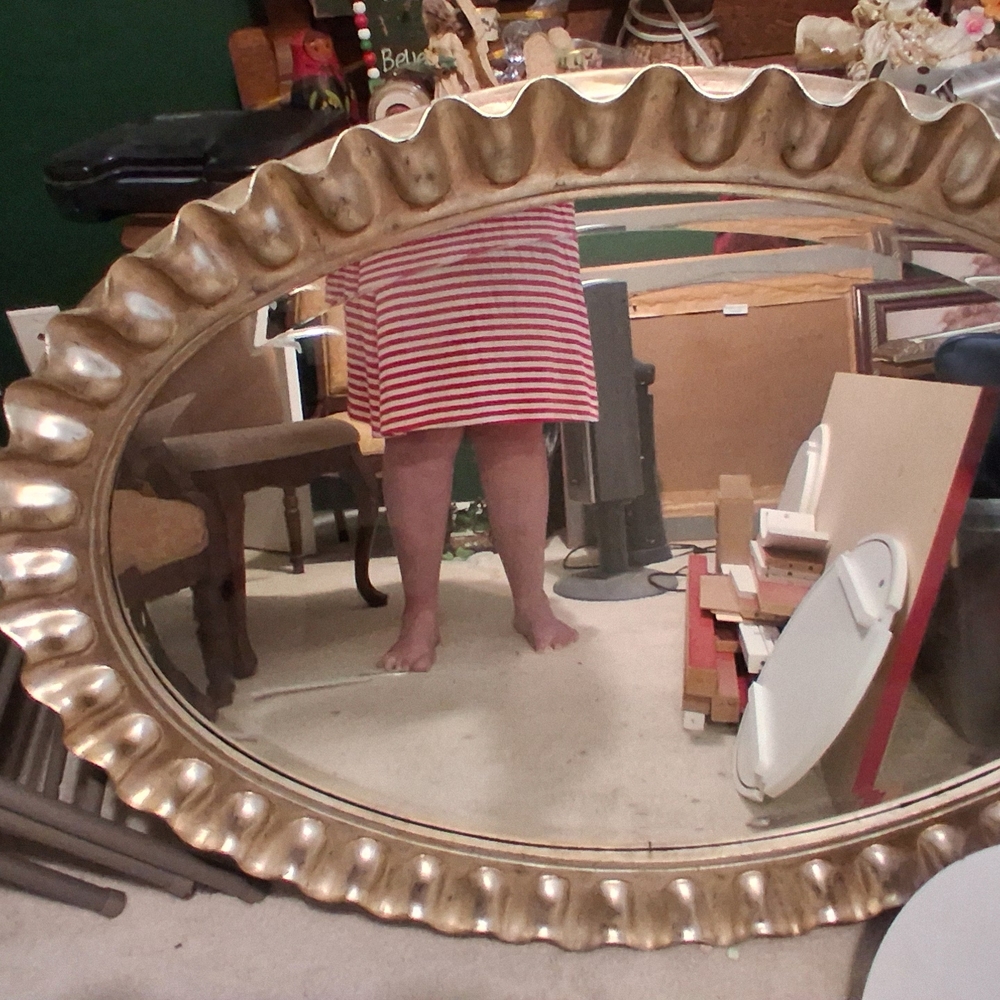 Majestic Gold Oval Wall Mirror
